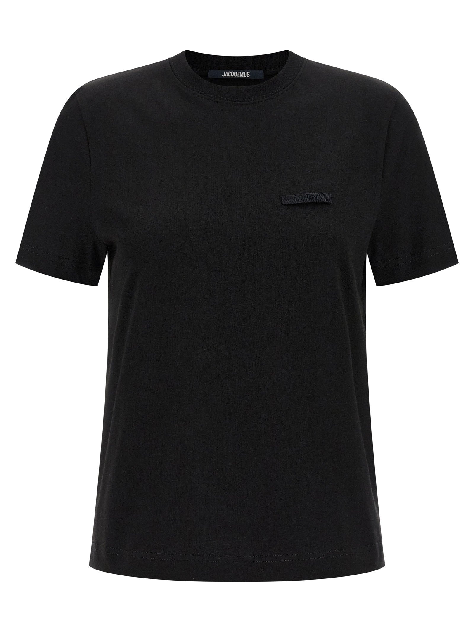 JACQUEMUS Le Shirt Gros Grain Shirt Black