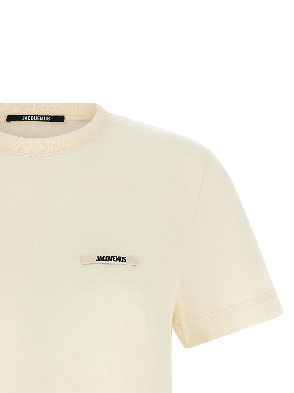 JACQUEMUS Le Shirt Gros Grain Shirt Beige