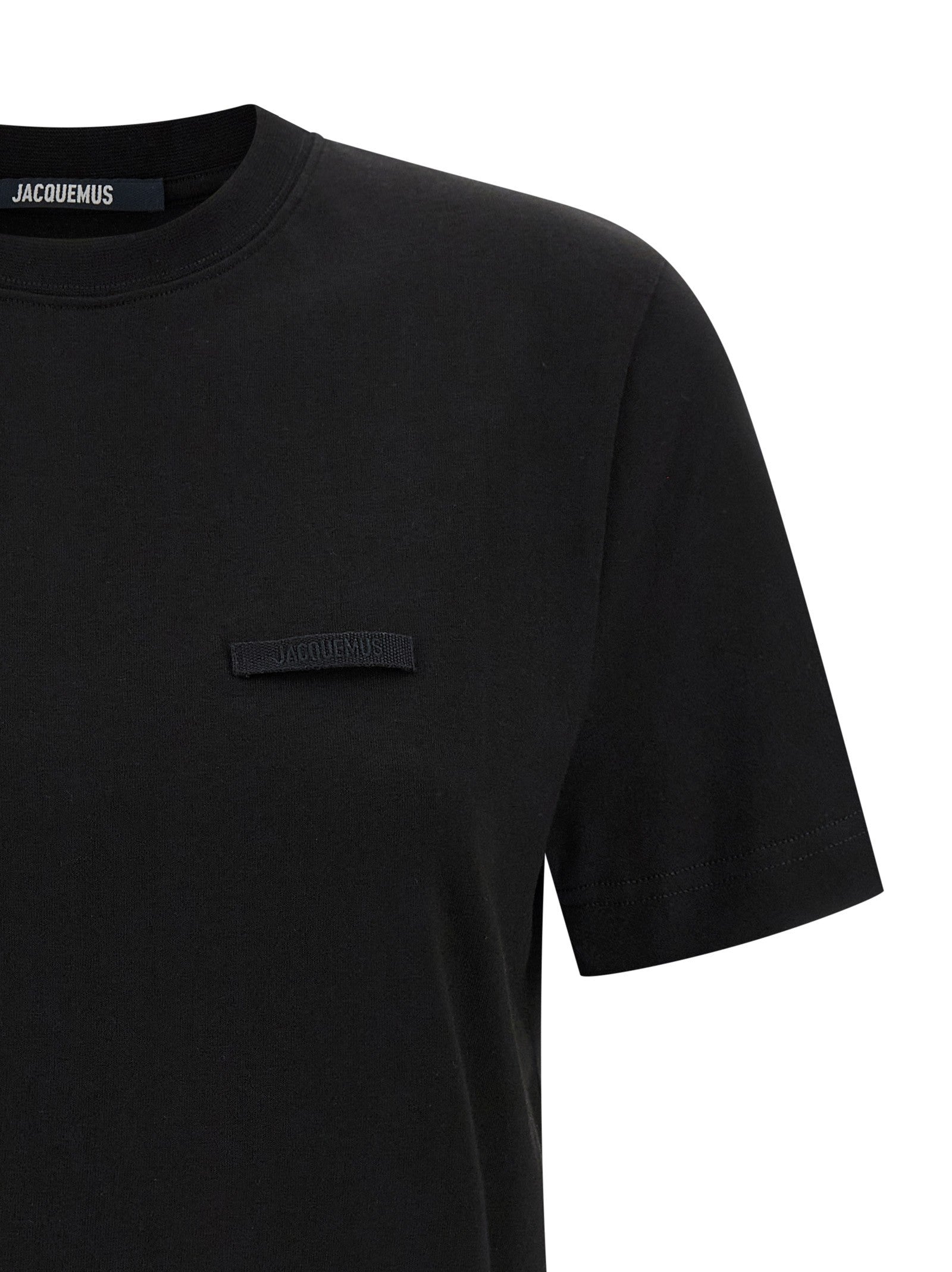 JACQUEMUS Le Shirt Gros Grain Shirt Black