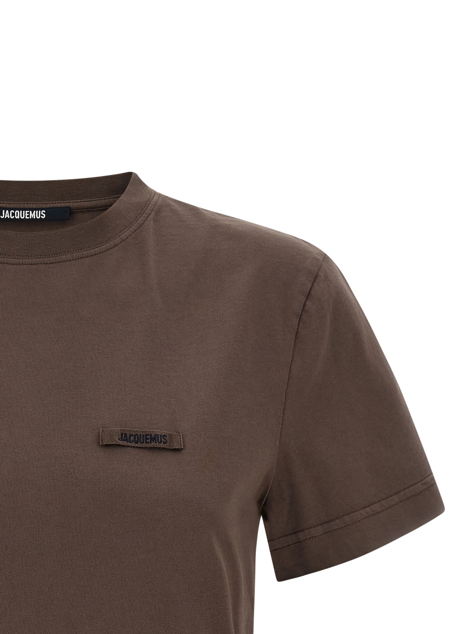 JACQUEMUS Le Shirt Gros Grain Shirt Brown