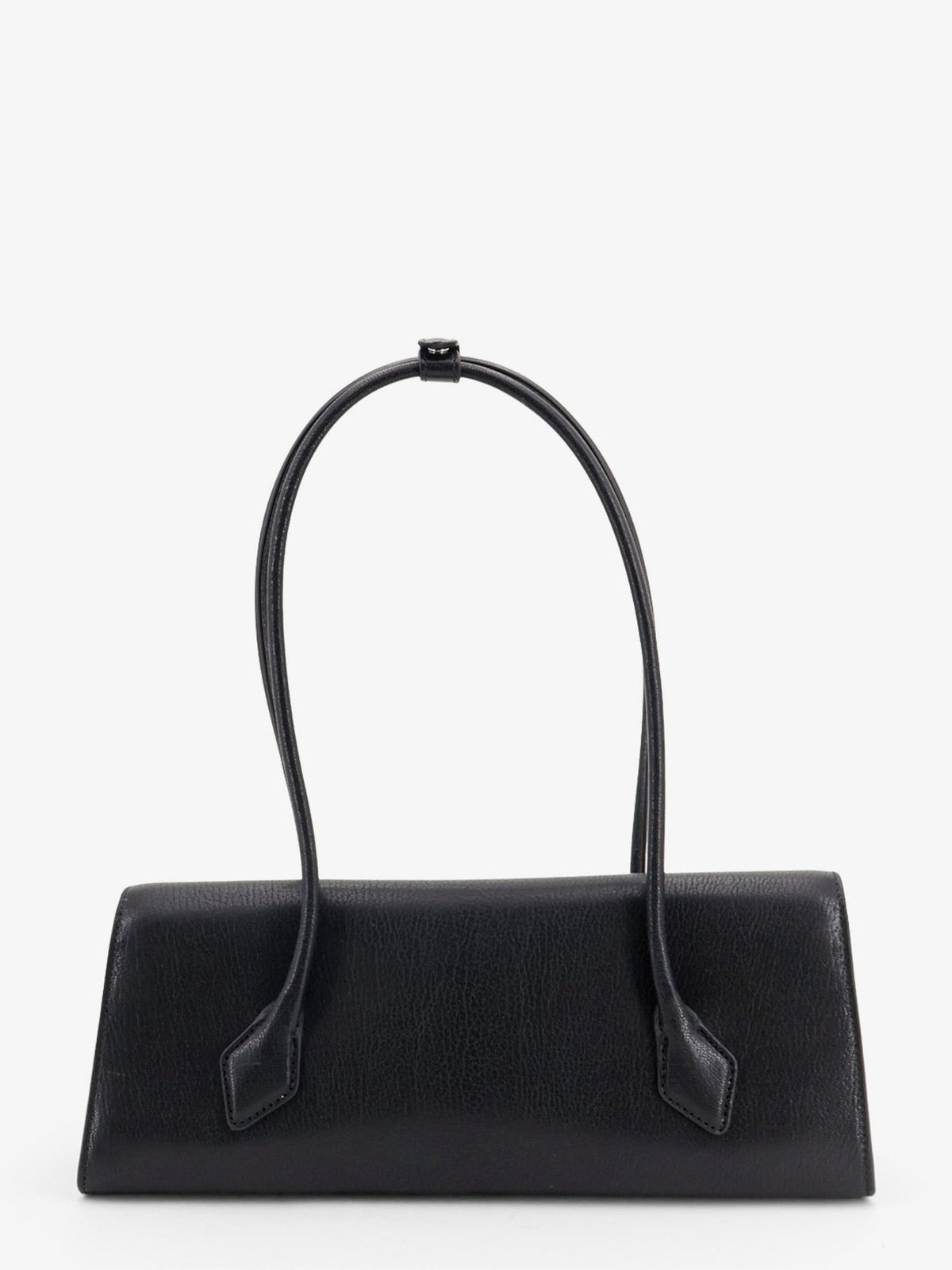 ALAÏA Women's Le Teckel Flap Leather Handbag Black, view 2