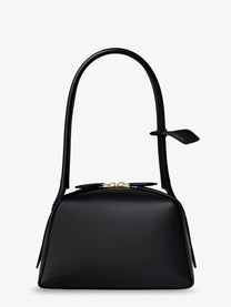 ALAÏA Women's Le Teckel Leather Shoulder Bag Black