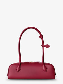 ALAÏA Women's Le Teckel Leather Shoulder Bag Red
