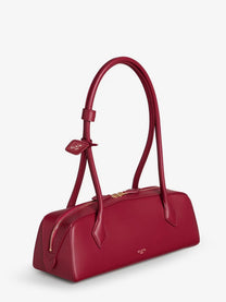 ALAÏA Women's Le Teckel Leather Shoulder Bag Red