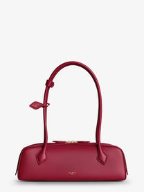 ALAÏA Women's Le Teckel Leather Shoulder Bag Red