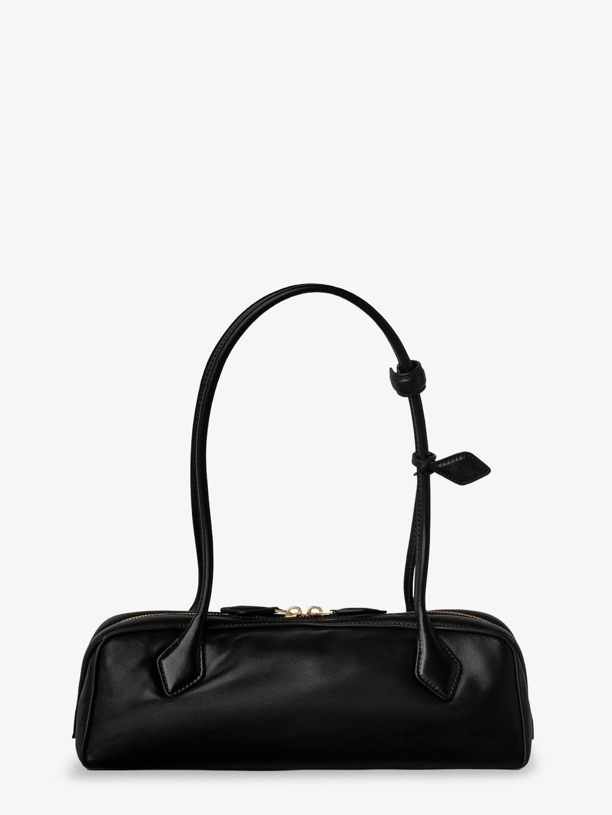 ALAÏA Women's Le Teckel Leather Shoulder Bag Black, view 3
