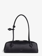 ALAÏA Women's Le Teckel Medium Leather Shoulder Bag Black