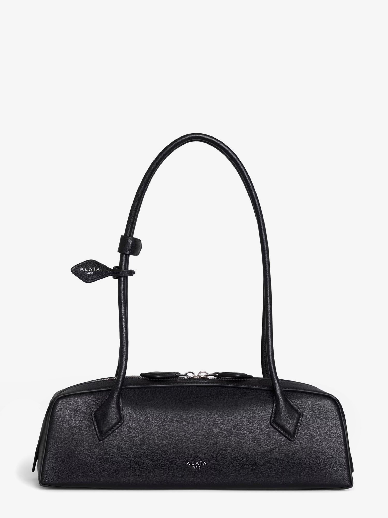 ALAÏA Women's Le Teckel Medium Leather Shoulder Bag Black