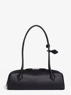 ALAÏA Women's Le Teckel Medium Leather Shoulder Bag Black