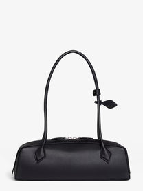 ALAÏA Women's Le Teckel Medium Leather Shoulder Bag Black