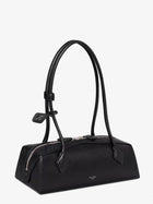 ALAÏA Women's Le Teckel Medium Leather Shoulder Bag Black