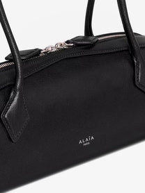 ALAÏA Women's Le Teckel Medium Leather Shoulder Bag Black