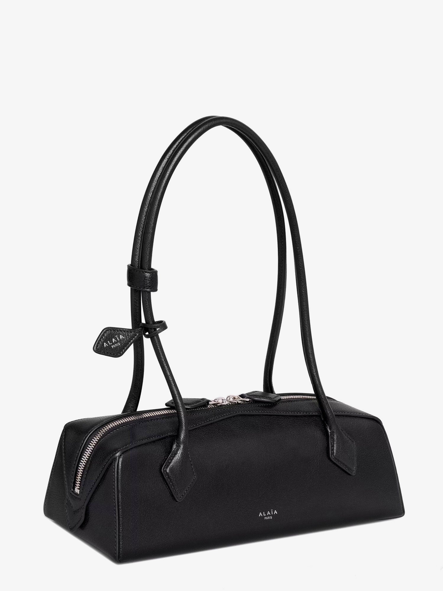 ALAÏA Women's Le Teckel Medium Leather Shoulder Bag Black