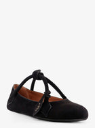 ALAÏA Women's Le Teckel Suede Ballet Flats Black, view 3
