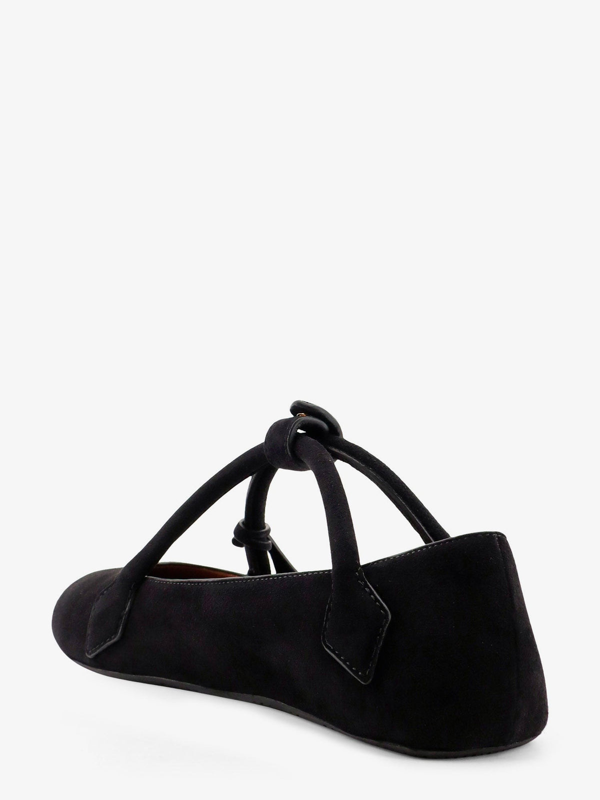 ALAÏA Women's Le Teckel Suede Ballet Flats Black, view 4