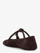 ALAÏA Women's Le Teckel Suede Ballet Flats Brown, view 4