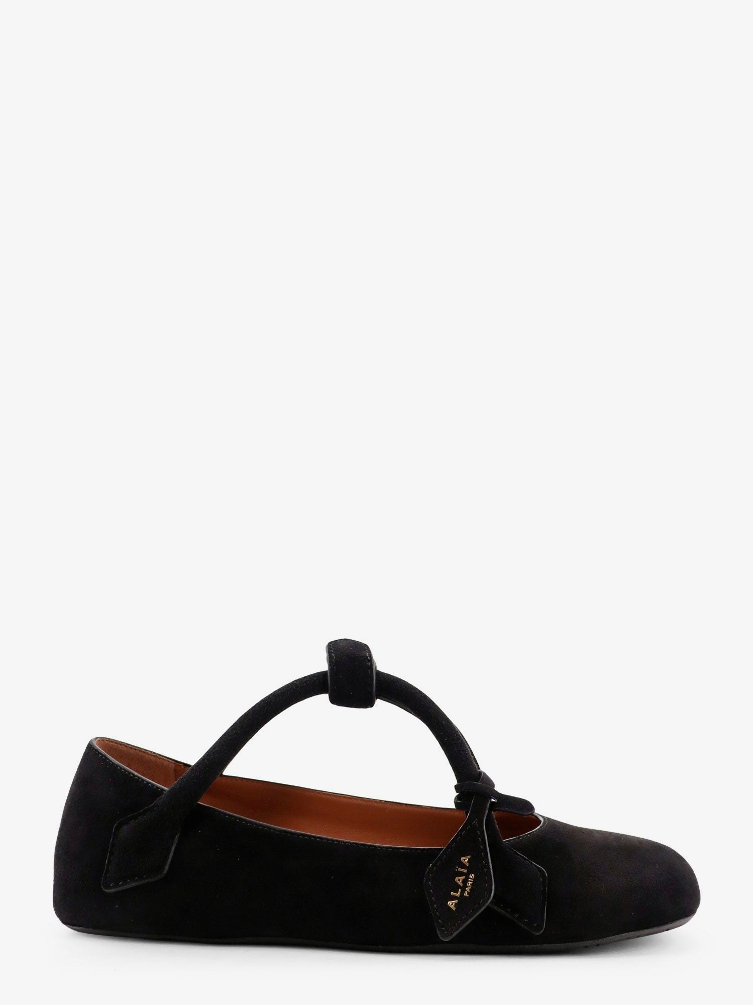 ALAÏA Women's Le Teckel Suede Ballet Flats Black