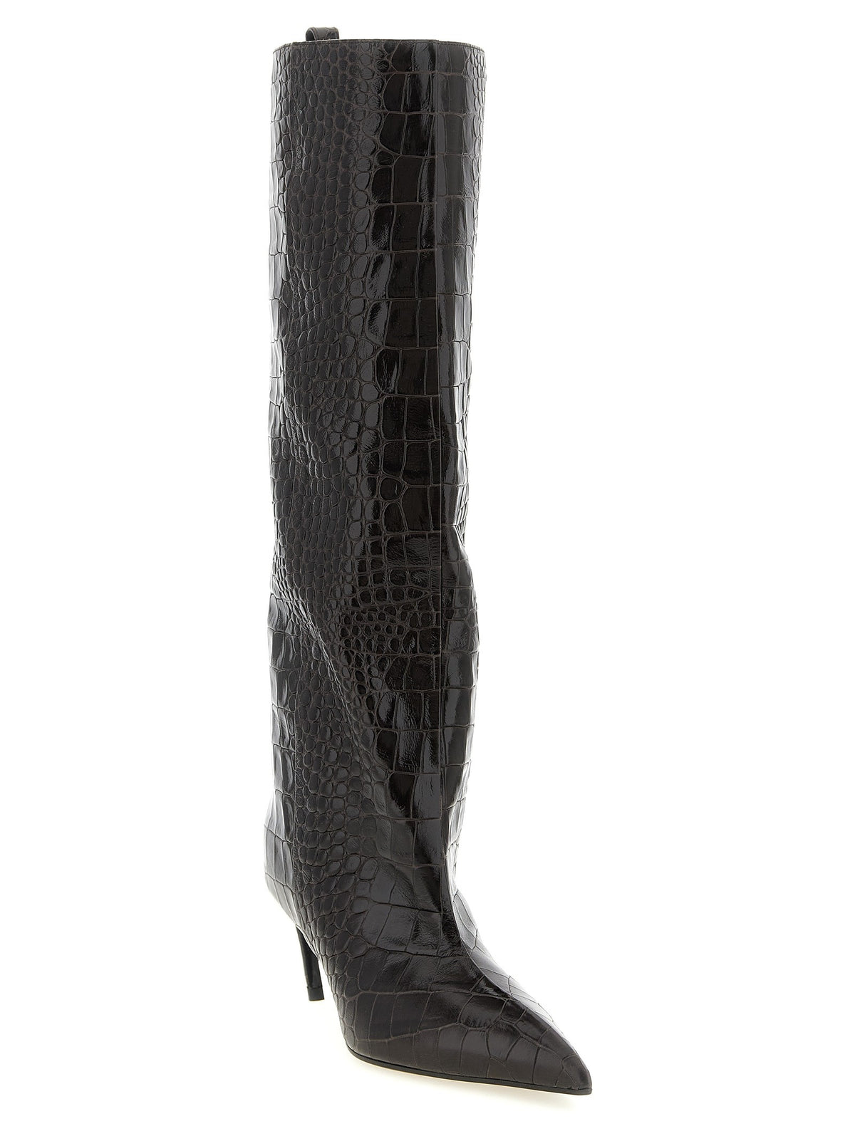 The Attico Women's Lea Boots in Leather Brown, view 2