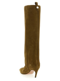 The Attico Lea Boots Green, view 3