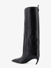 The Attico Women's Lea Leather Boots Black