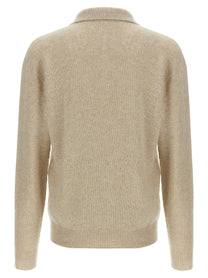 The Row Leach Polo Shirt Beige