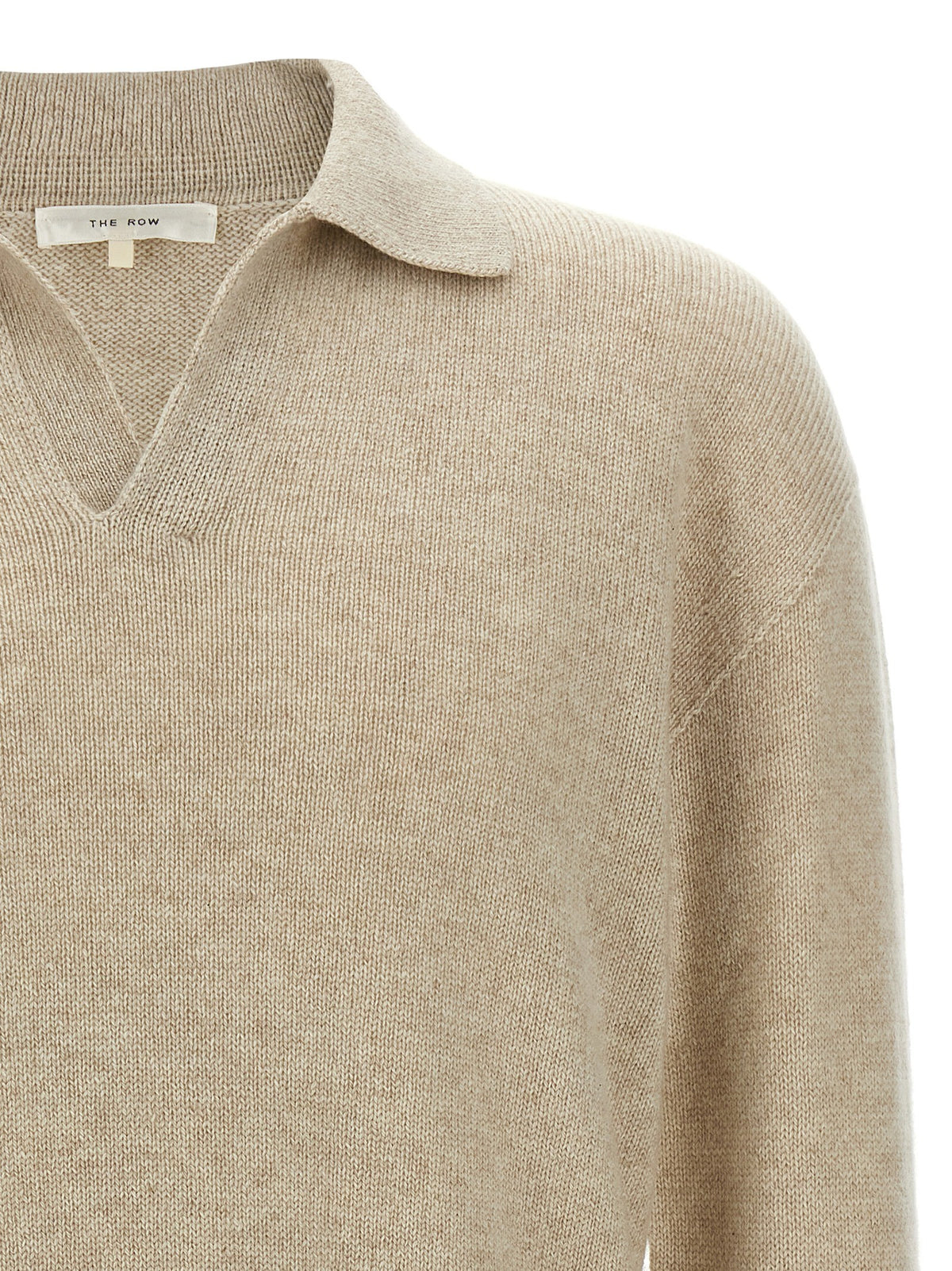 The Row Leach Polo Shirt Beige, view 3
