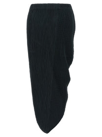 ISSEY MIYAKE Leaf Pleats Skirt Blue, view 2