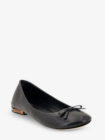 Gucci Women's Leather and Bamboo Ballrinas Black