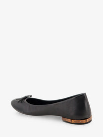 Gucci Women's Leather and Bamboo Ballrinas Black