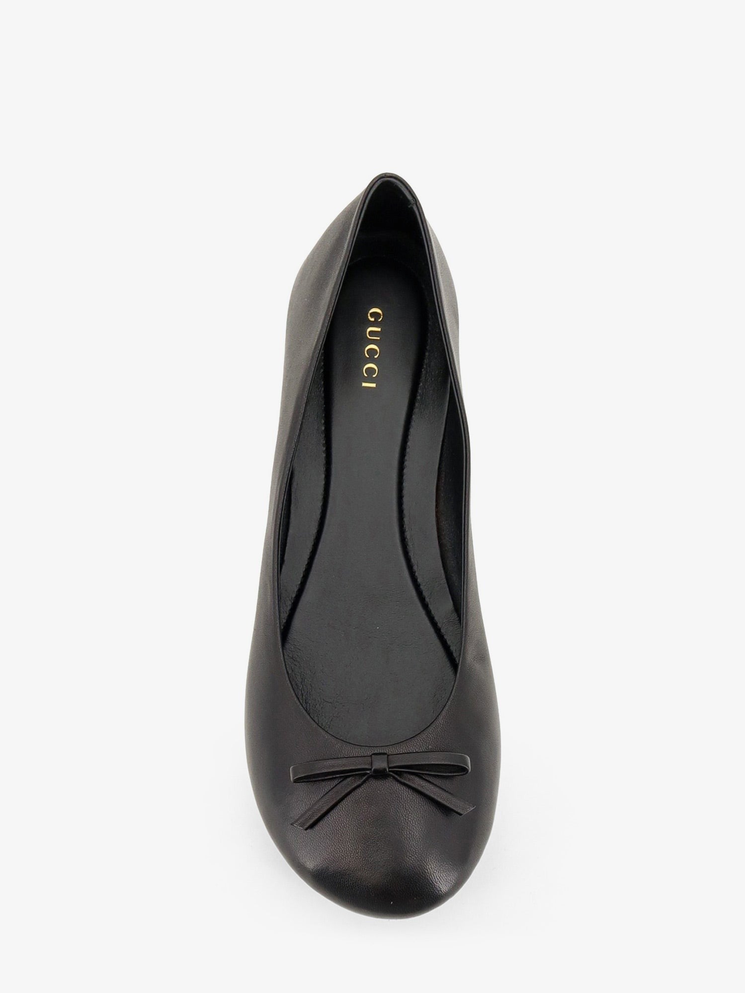 Gucci Women's Leather and Bamboo Ballrinas Black
