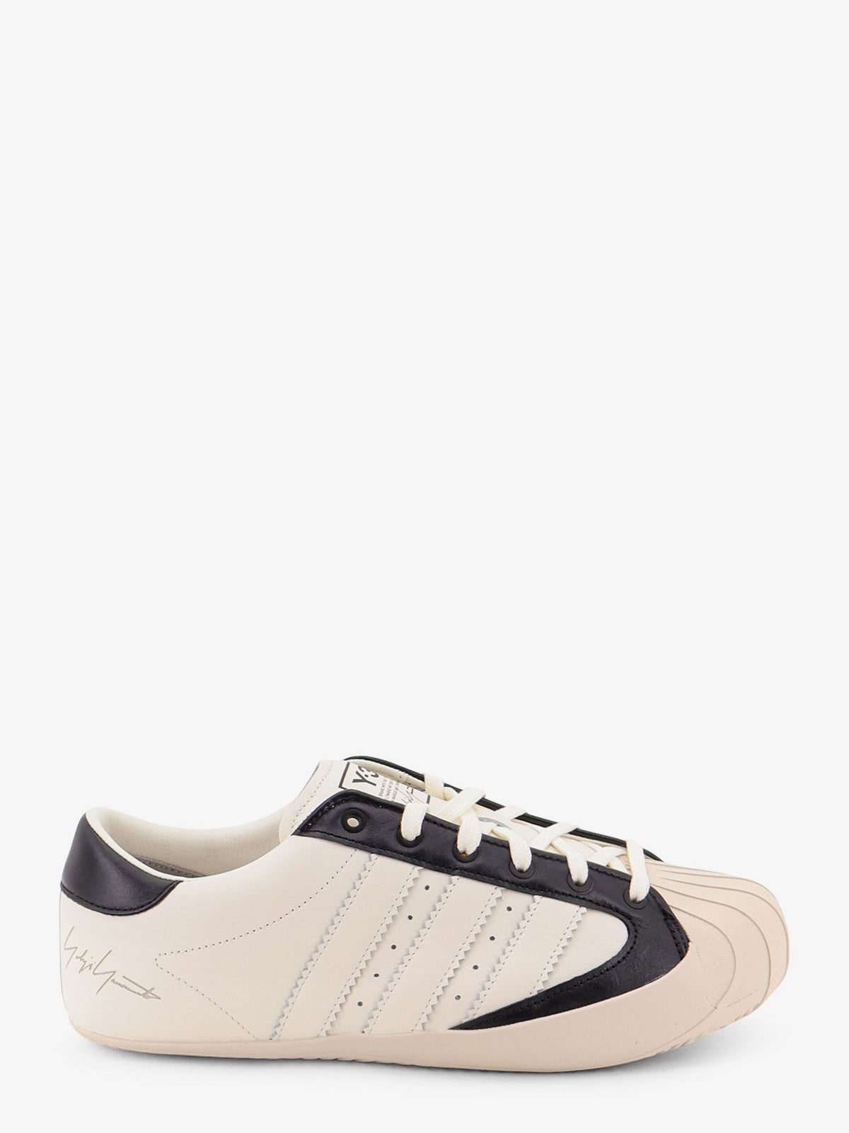Y-3 Men's Leather and Rubber Sneakers White