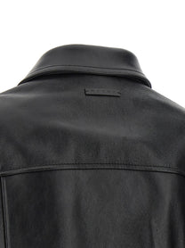 Marni Leather and Suede Jacket Black