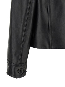 Marni Leather and Suede Jacket Black