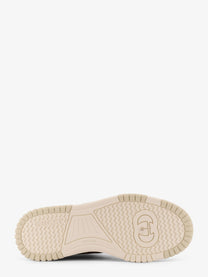 Gucci Men's Leather and Suede Low Top Re Web Sneakers White