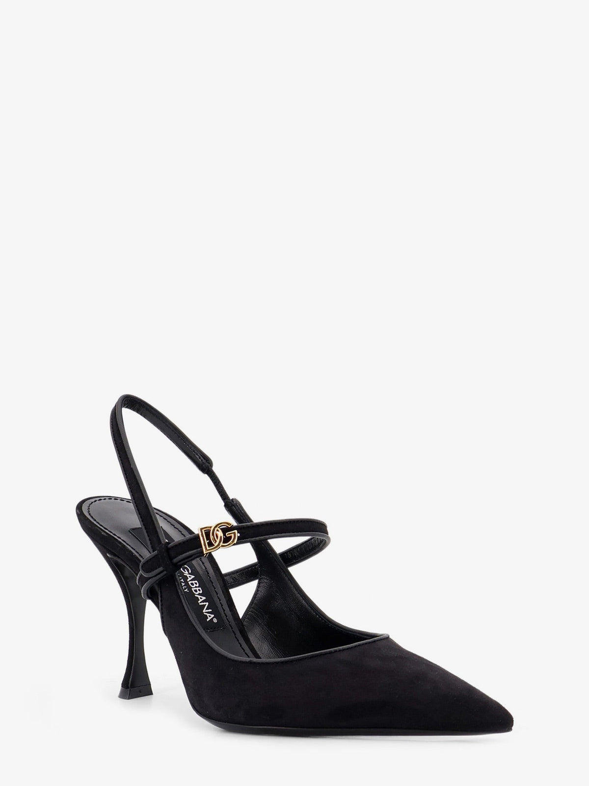 Dolce &amp; Gabbana Women's Leather and Suede Pumps Black, view 2