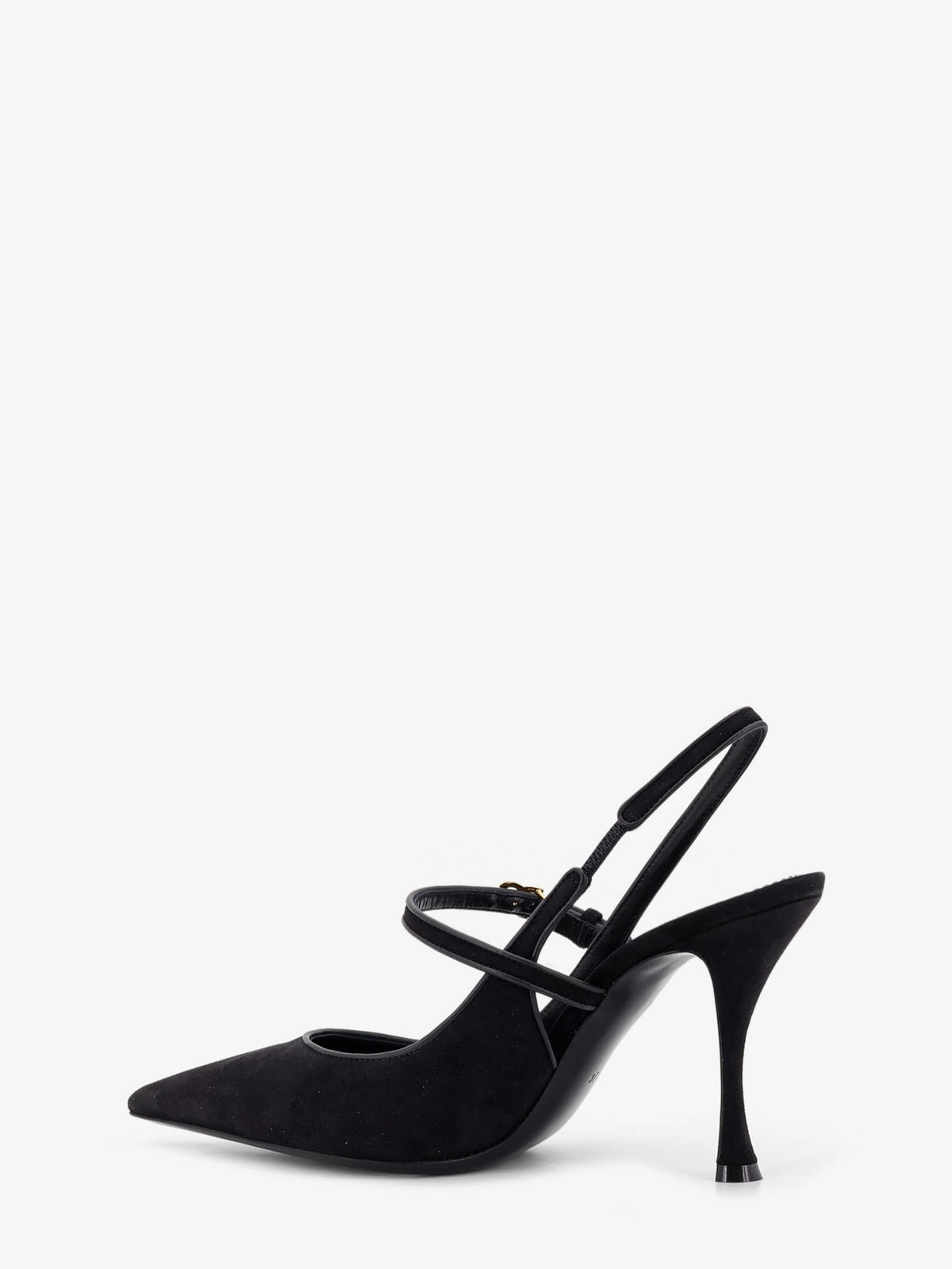 Dolce &amp; Gabbana Women's Leather and Suede Pumps Black, view 3