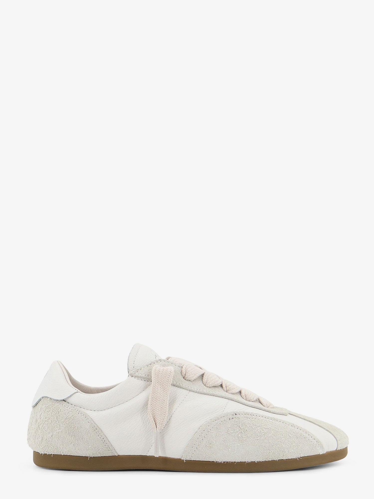 Represent Men's Leather and Suede Sneakers White