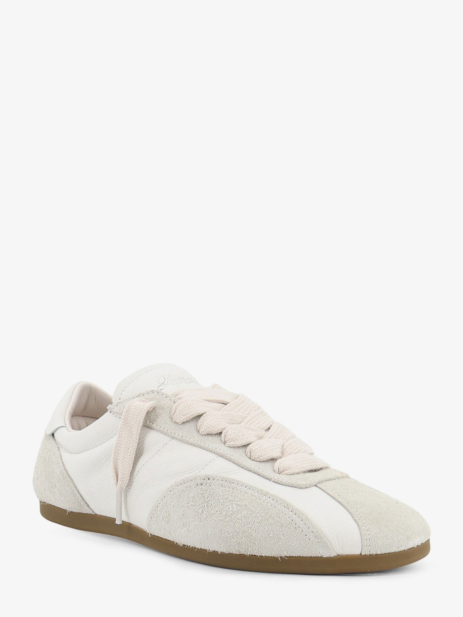 Represent Men's Leather and Suede Sneakers White