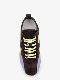 Alohas Women's Leather and Suede Sneakers Brown