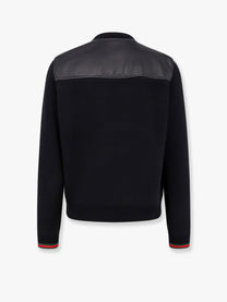 Gucci Men's Leather and Wool Jacket Black