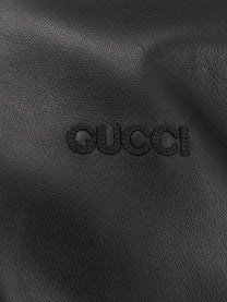 Gucci Men's Leather and Wool Jacket Black