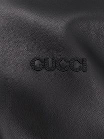 Gucci Men's Bimaterial Bomber Jacket Black