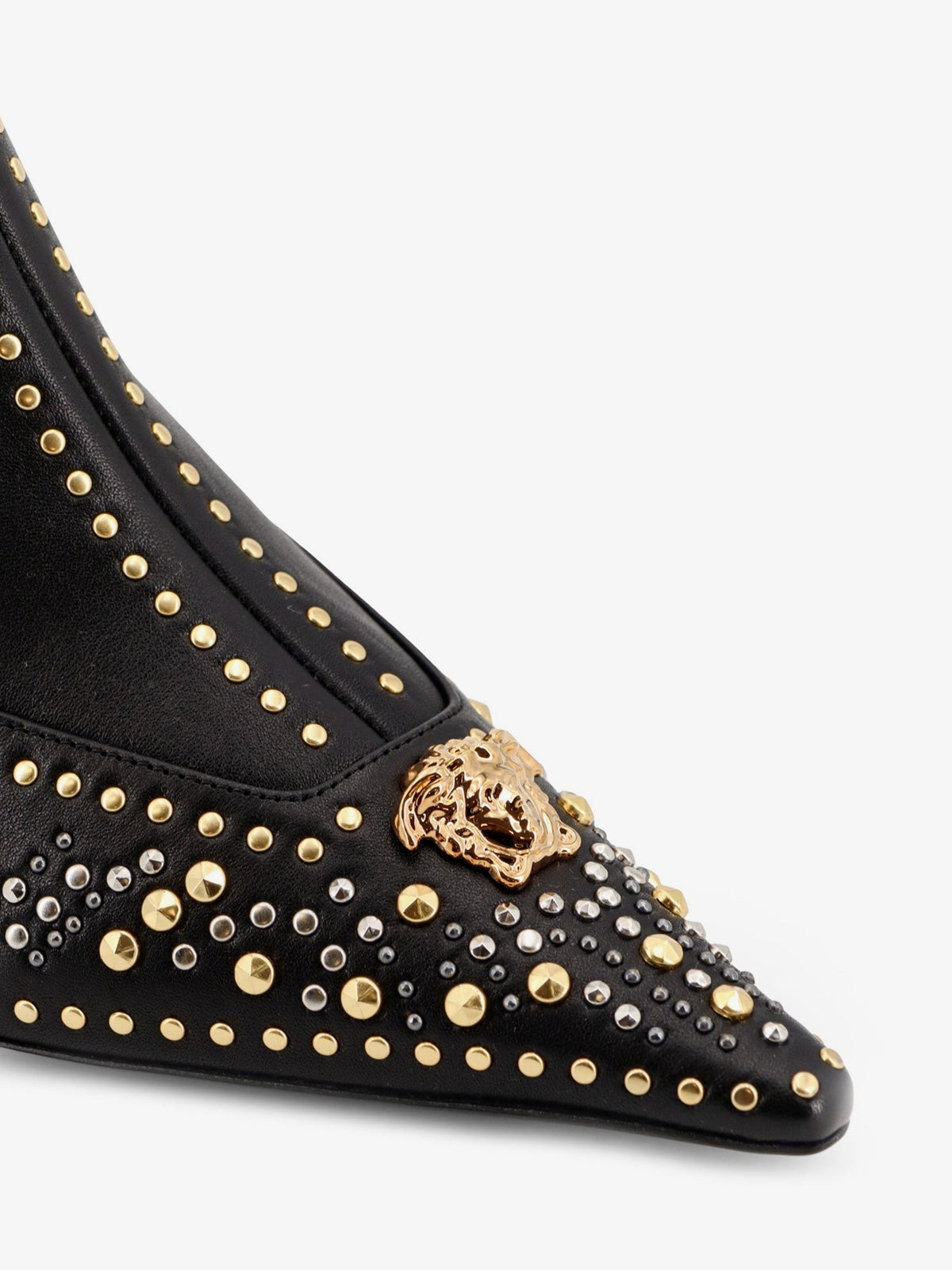 Versace Women's Leather Ankle Boots Black