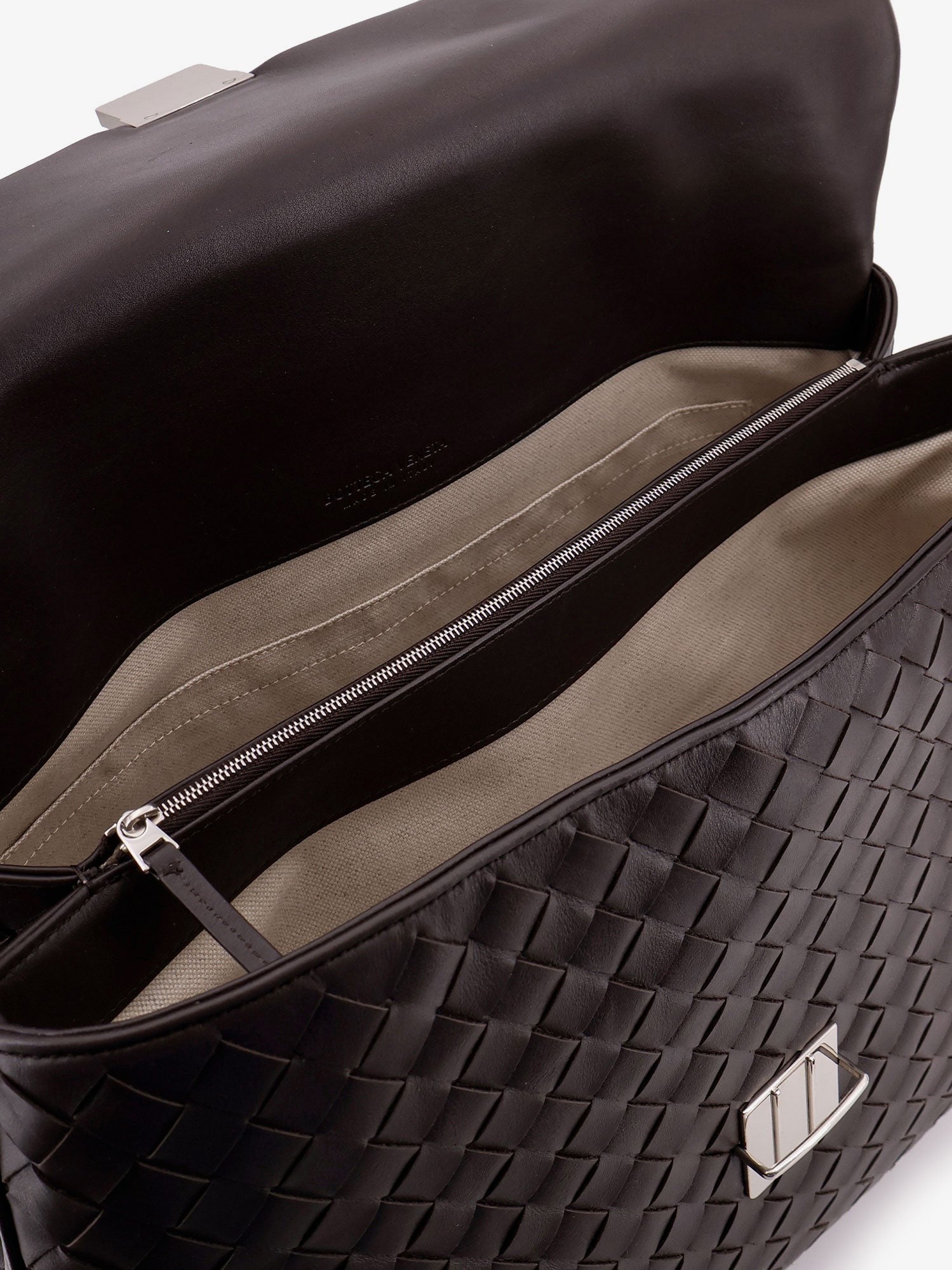 Bottega Veneta Men's Leather Archivist Business Bag Brown