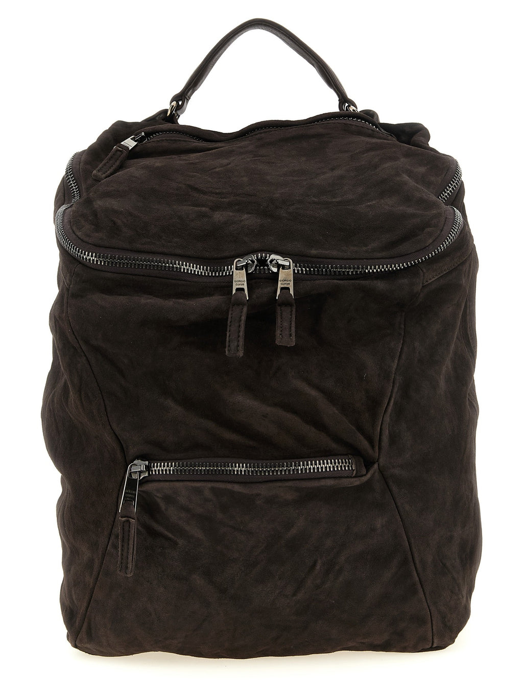 Giorgio Brato Leather Backpack Brown