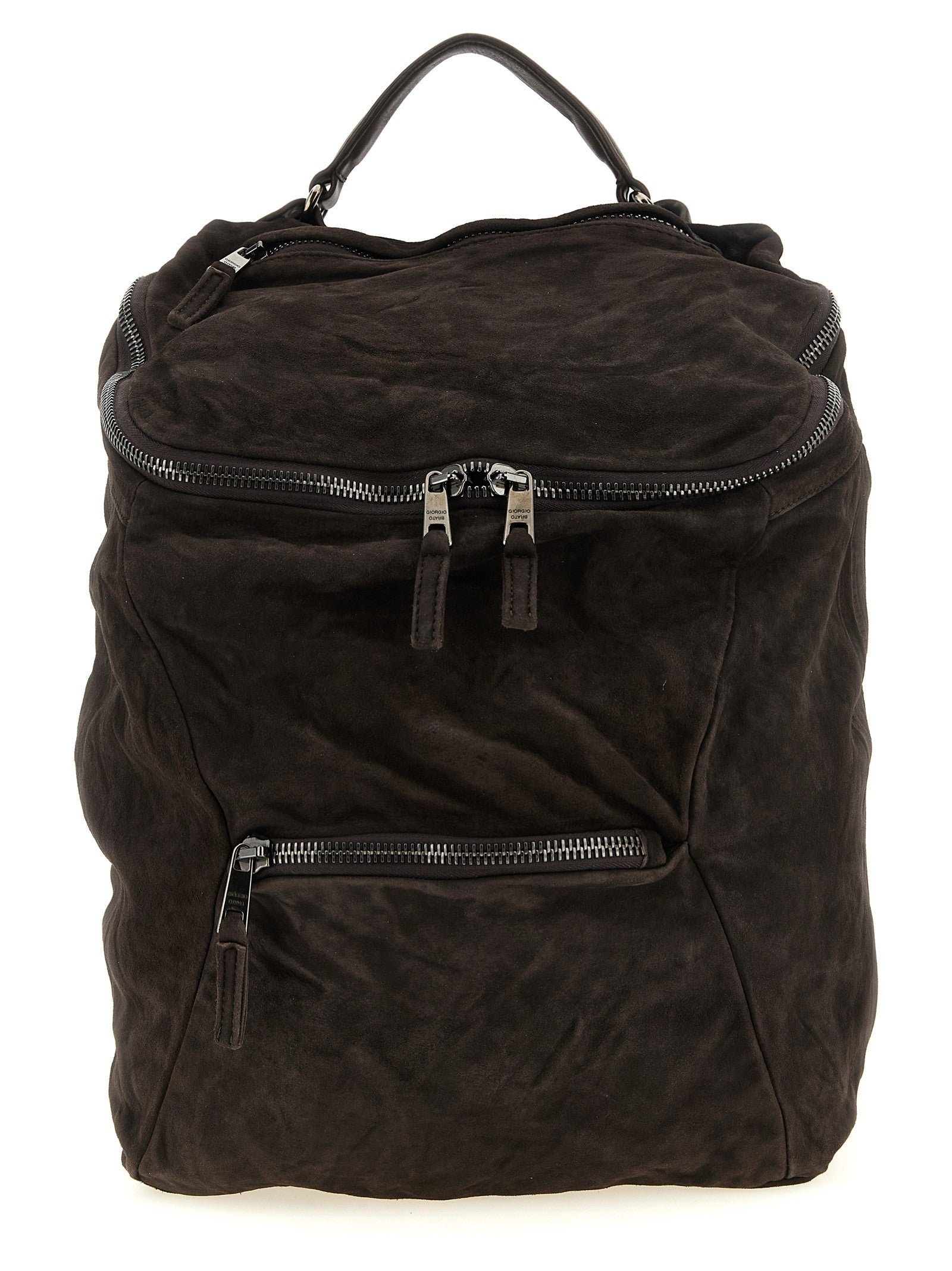 Giorgio Brato Leather Backpack Brown