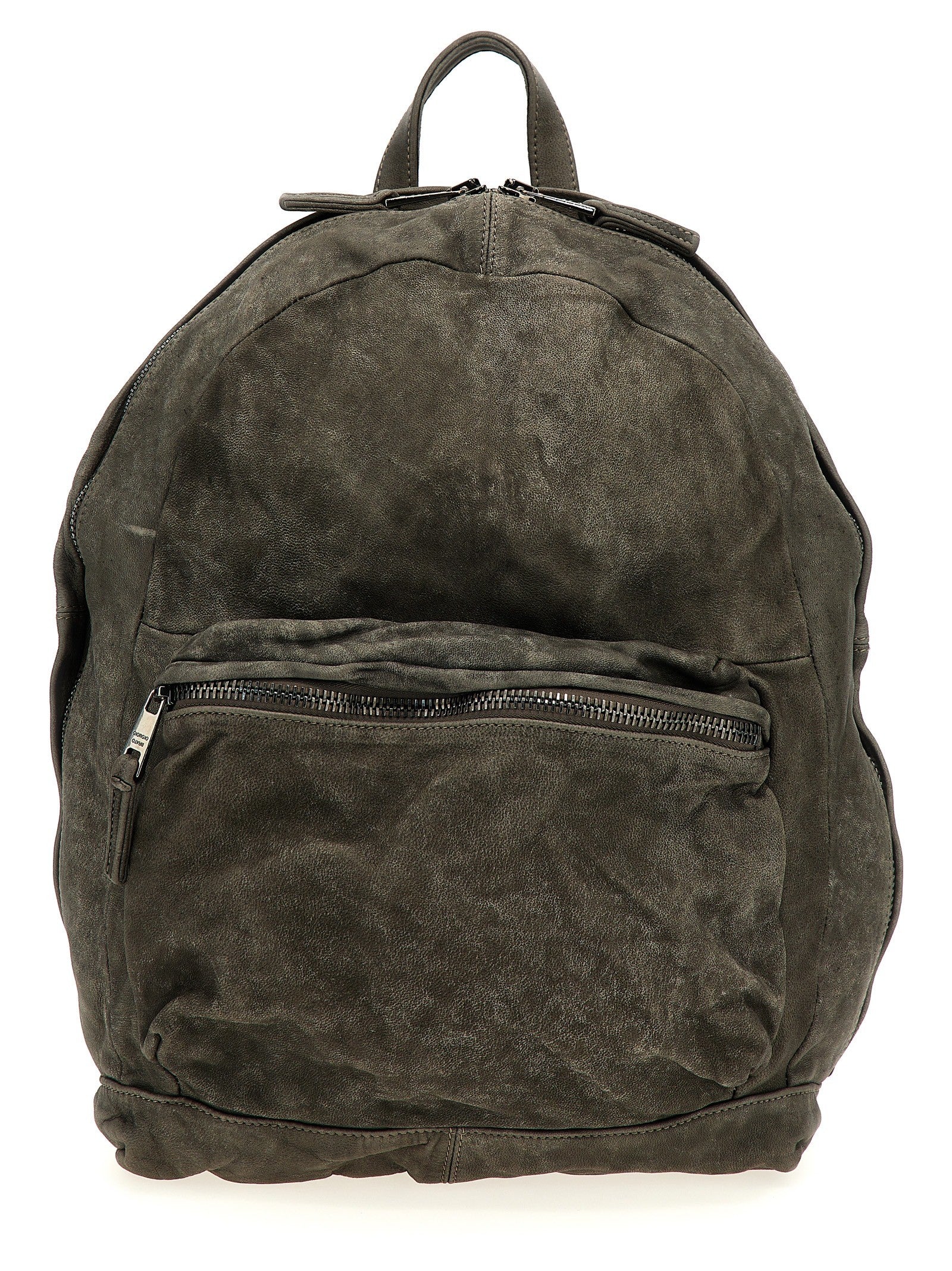 Giorgio Brato Leather Backpack Grey