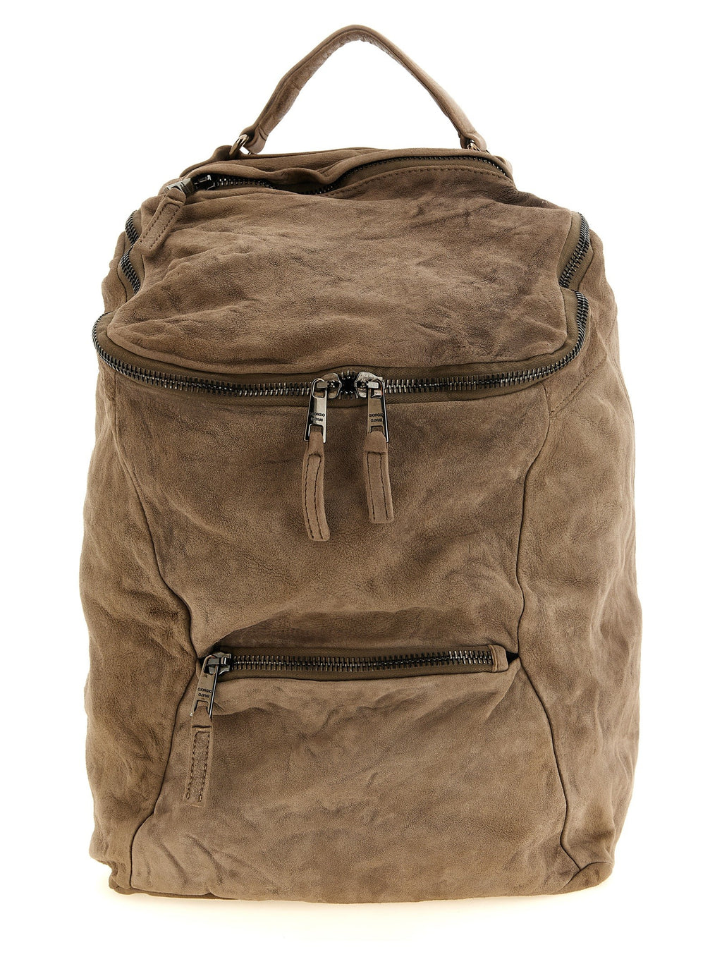 Giorgio Brato Leather Backpack Beige