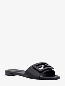 Fendi Women's Leather Baguette Sandals Black