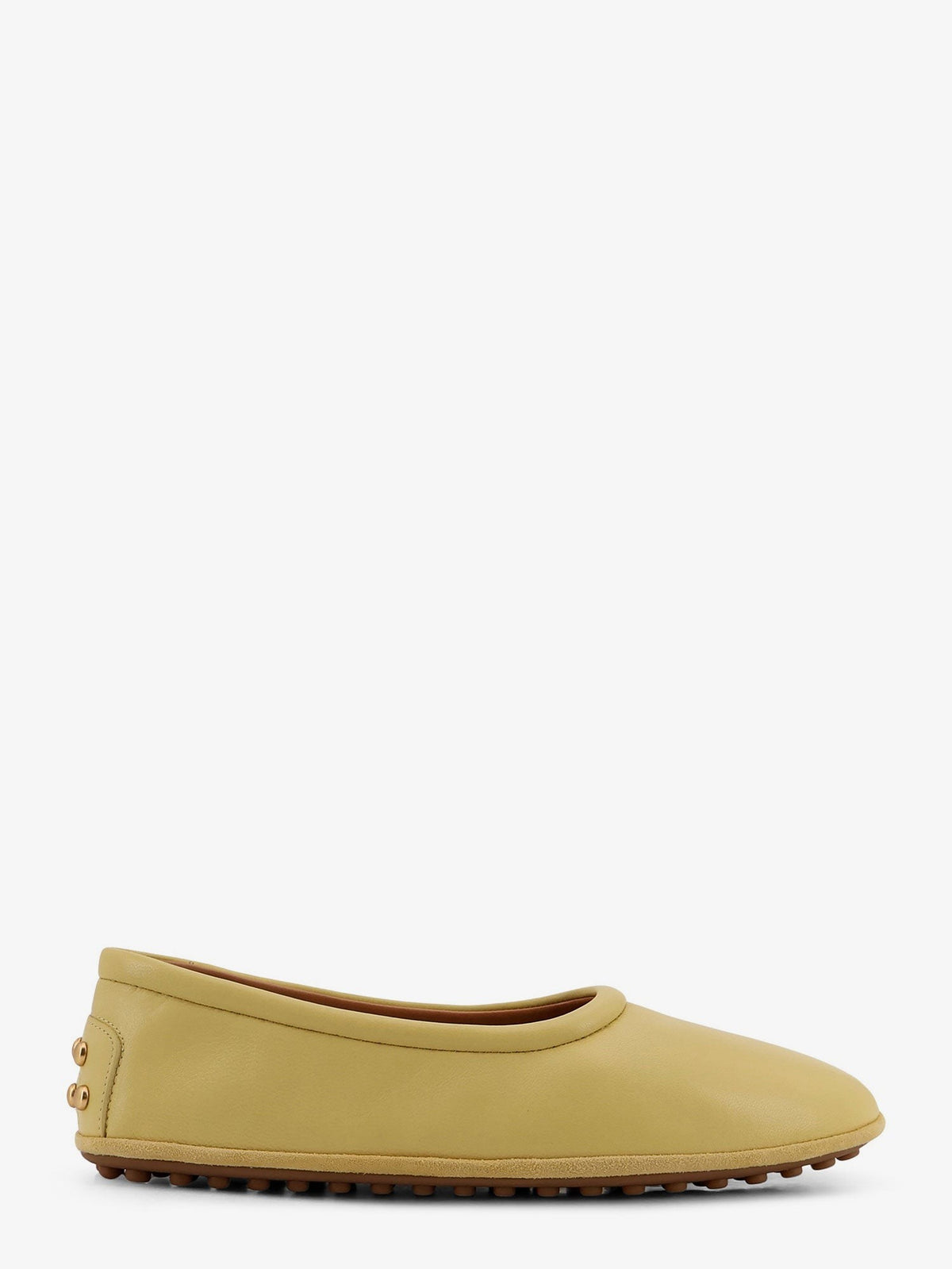 Tod's Women's Leather Ballet Flats Yellow